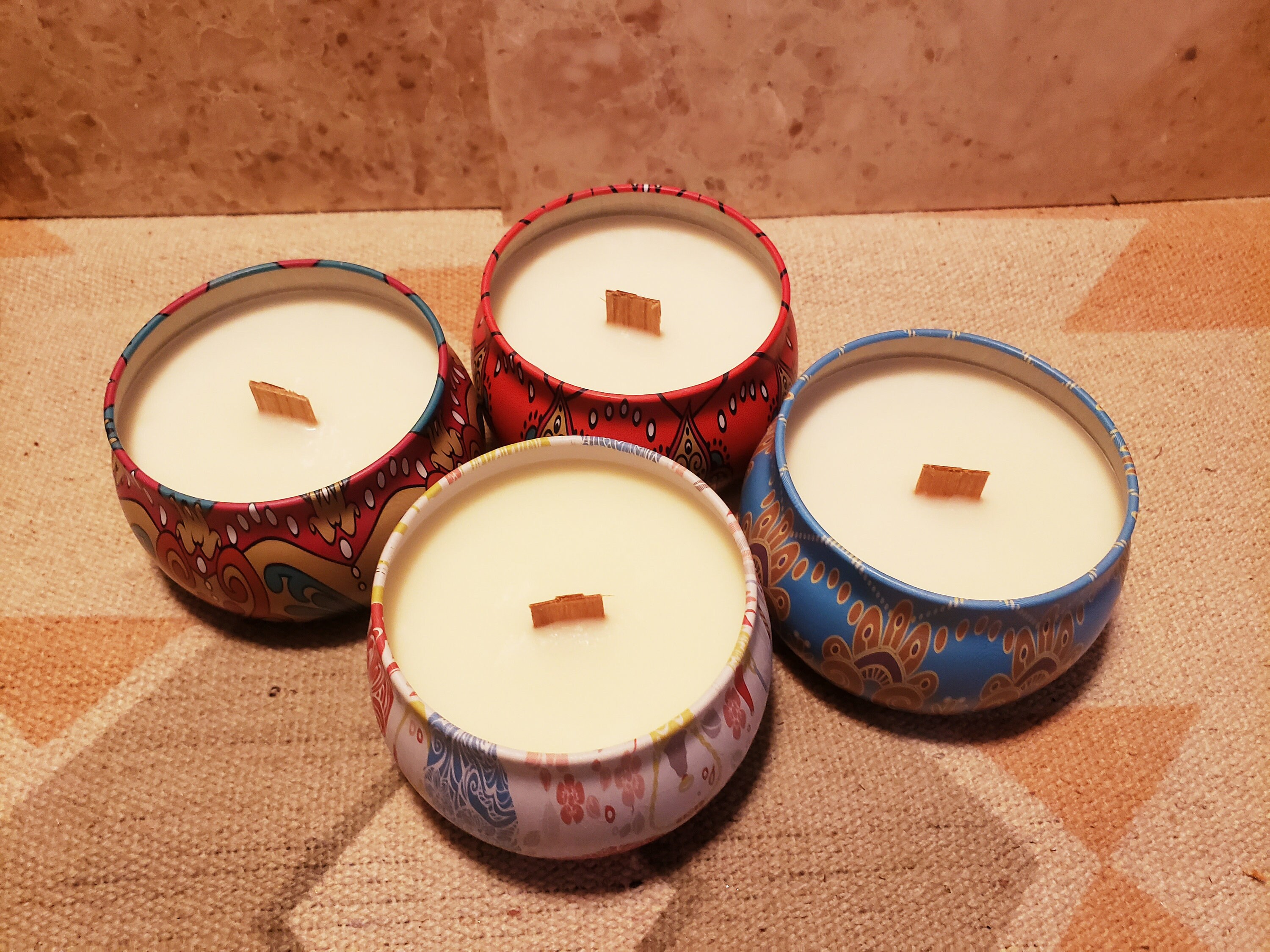 4oz Wood Wicks Candles in Variety of Designs Hozho Navajo Etsy