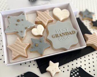 Father's Day Grandad Iced Biscuit Gift Box