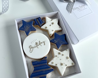 Happy Birthday Biscuit Gift Box Stars