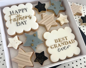 Father's Day Grandad Iced Biscuit Gift Box