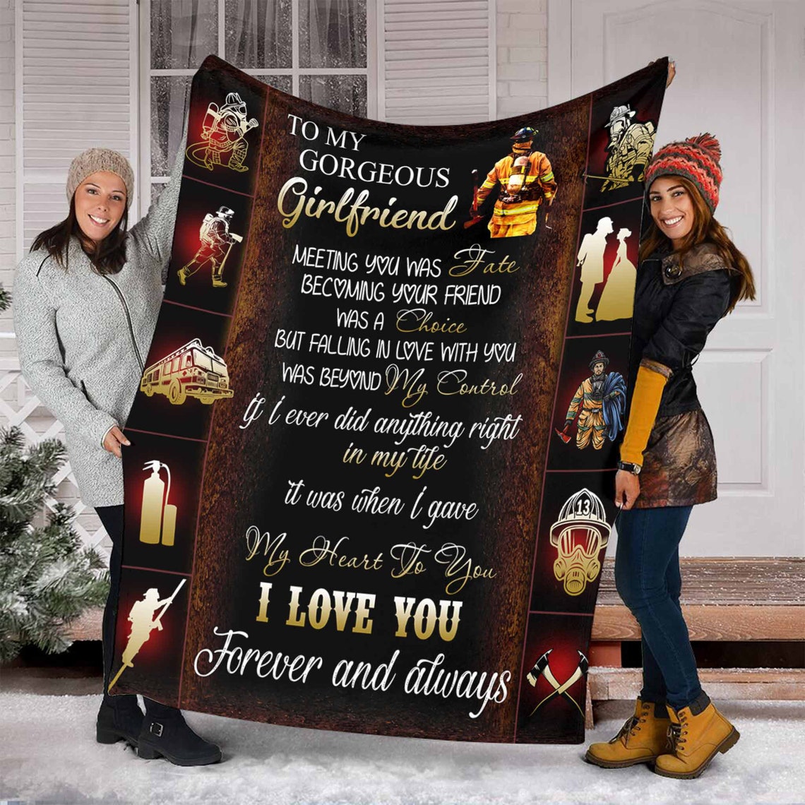 To My Girlfriend Blanket Blanket For Girlfriend Gift For Etsy