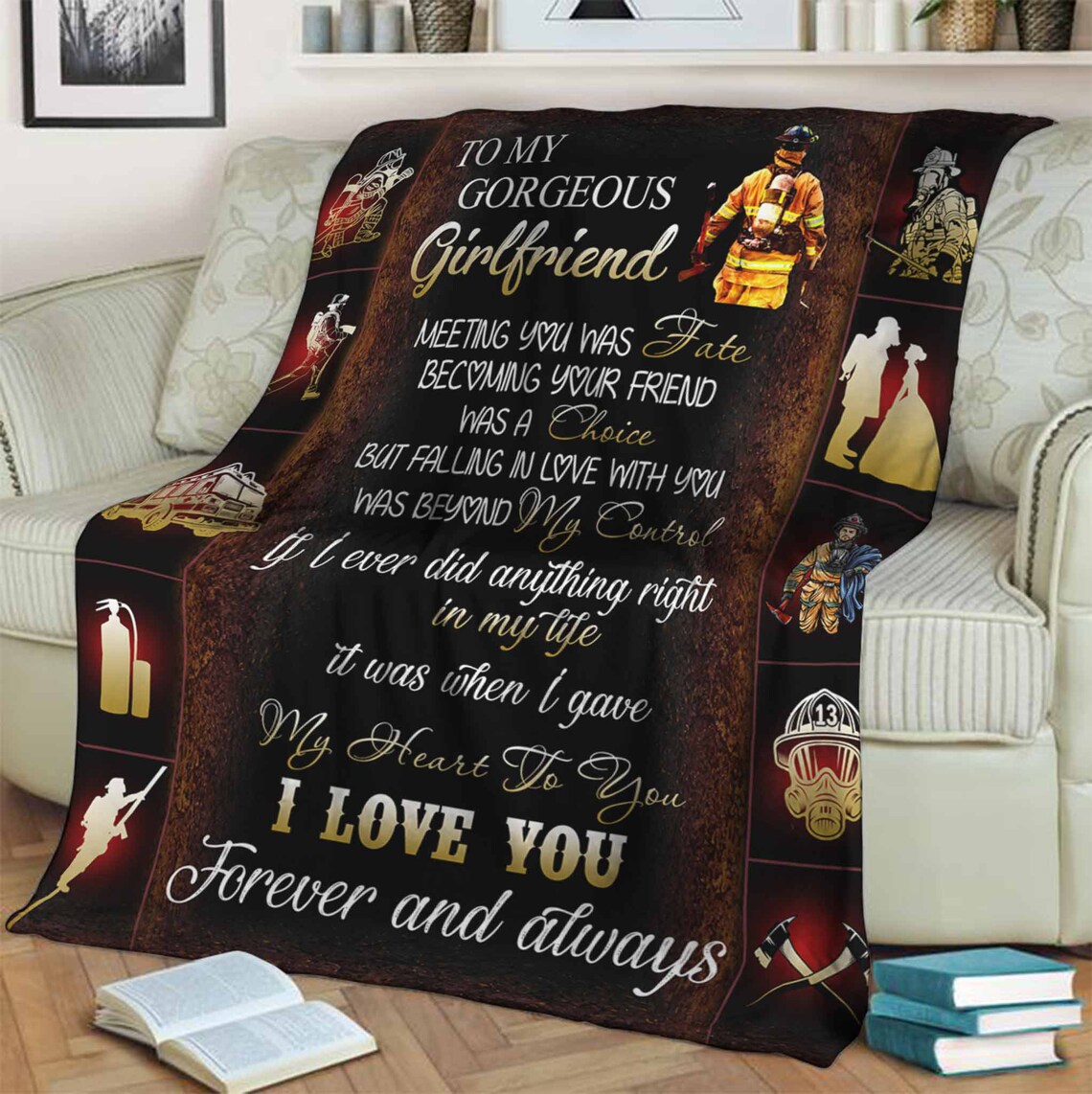 To My Girlfriend Blanket Blanket For Girlfriend Gift For Etsy