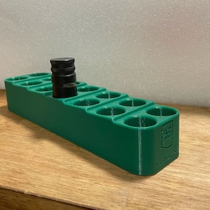 Rack for RCBS Little Dandy Rotors holds 14 Wall or Bench Organizer