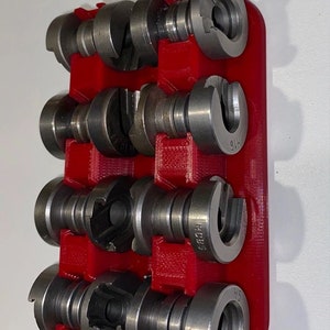 Shell Holder Rack Holds 16 Wall mount Reloading Rock Chucker Challenger Boss