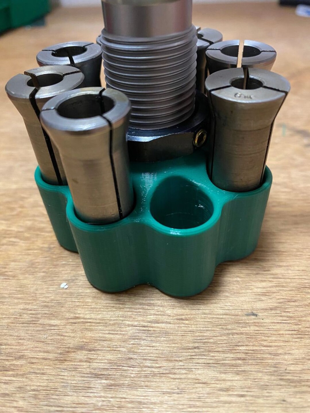 Bullet Puller and Collet Rack for Hornady or RCBS Holds 8 Collets and