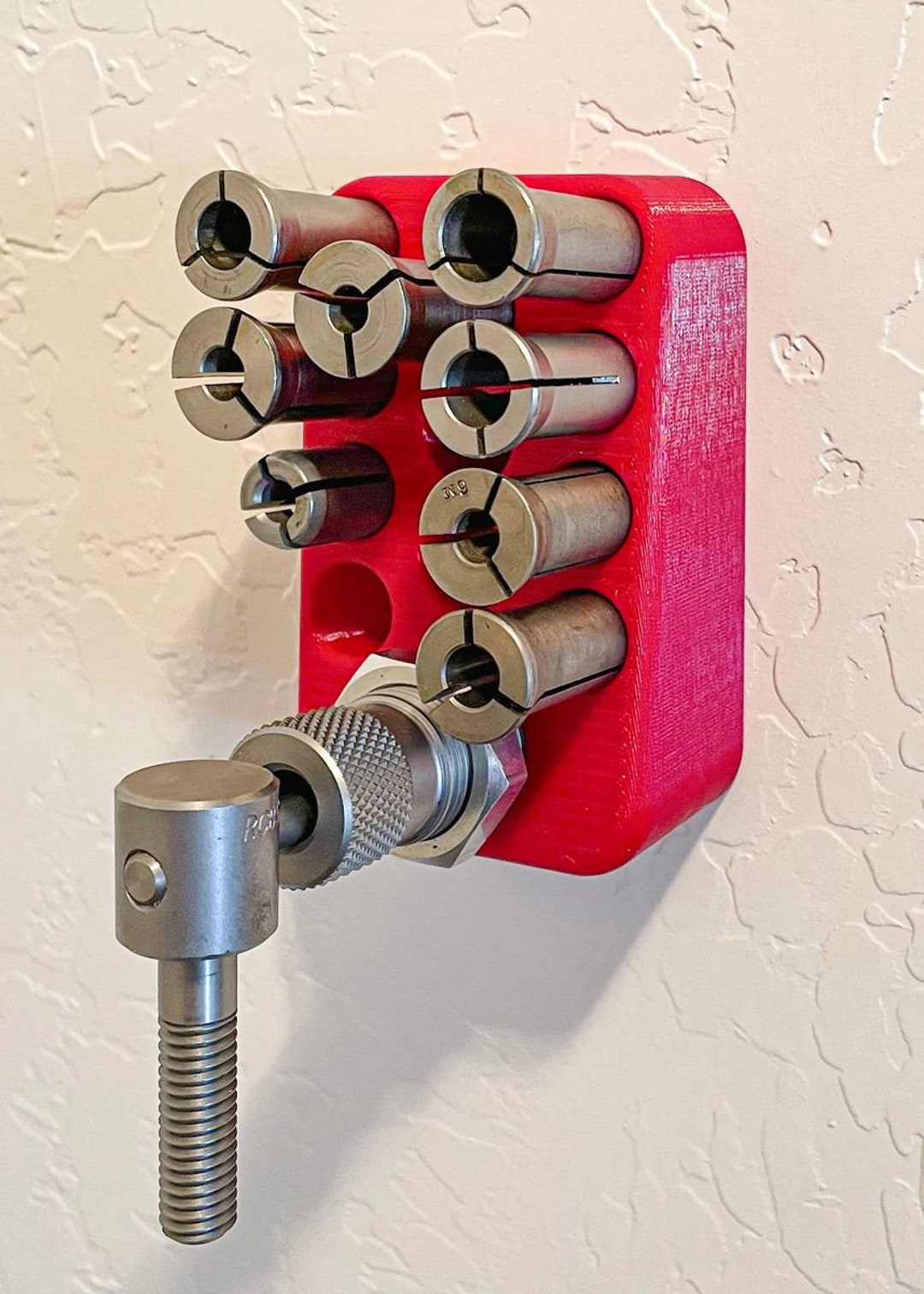 Bullet Puller Collet Rack Holds 11 RCBS or Hornady Collets & Die Wall ...