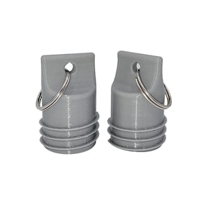 Propane Hose Protector Plug 2-Pack - QCC1 Threaded for RV, BBQ Grill, Travel Trailer - Double Protection, Made in USA