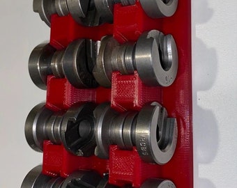 Shell Holder Rack Holds 16 Wall mount Reloading Rock Chucker Challenger Boss