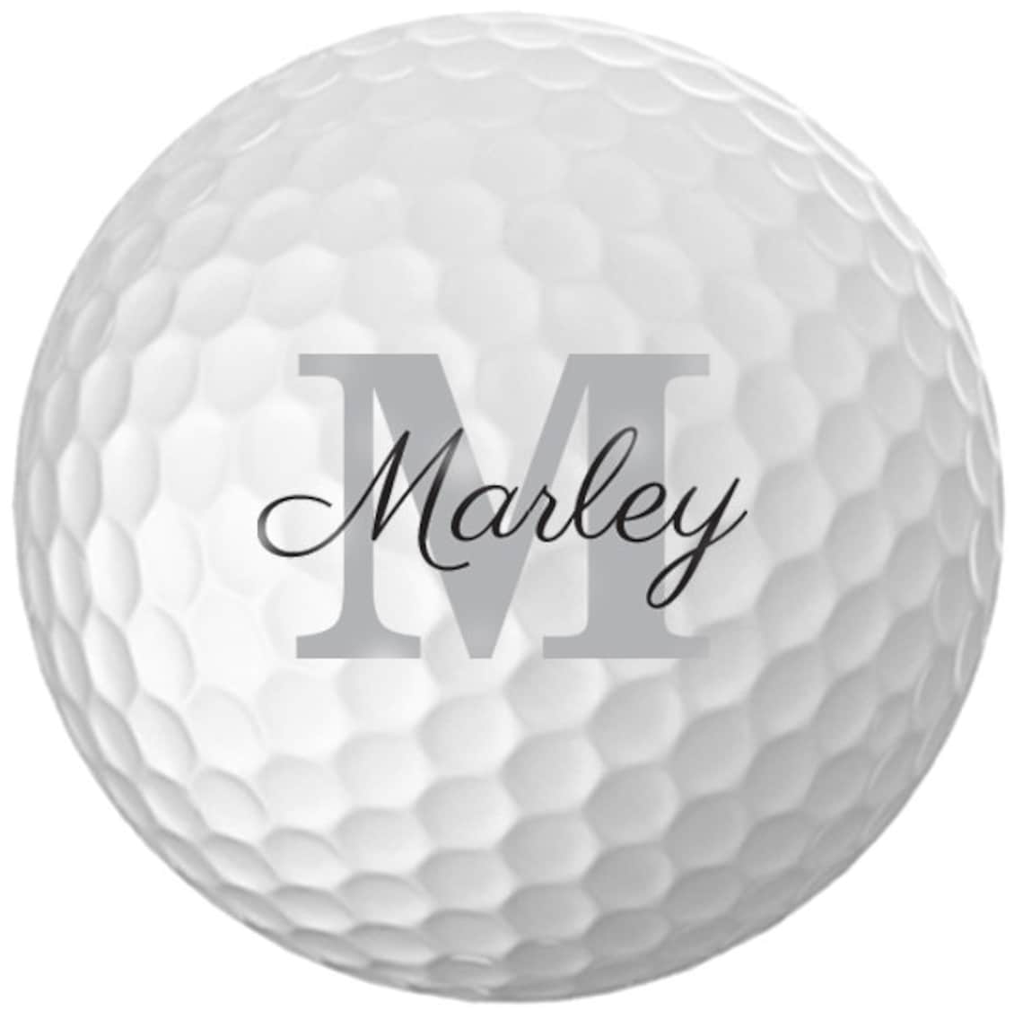 Personalized Golf Ball Gift Box Set Name & Initial Golf Etsy