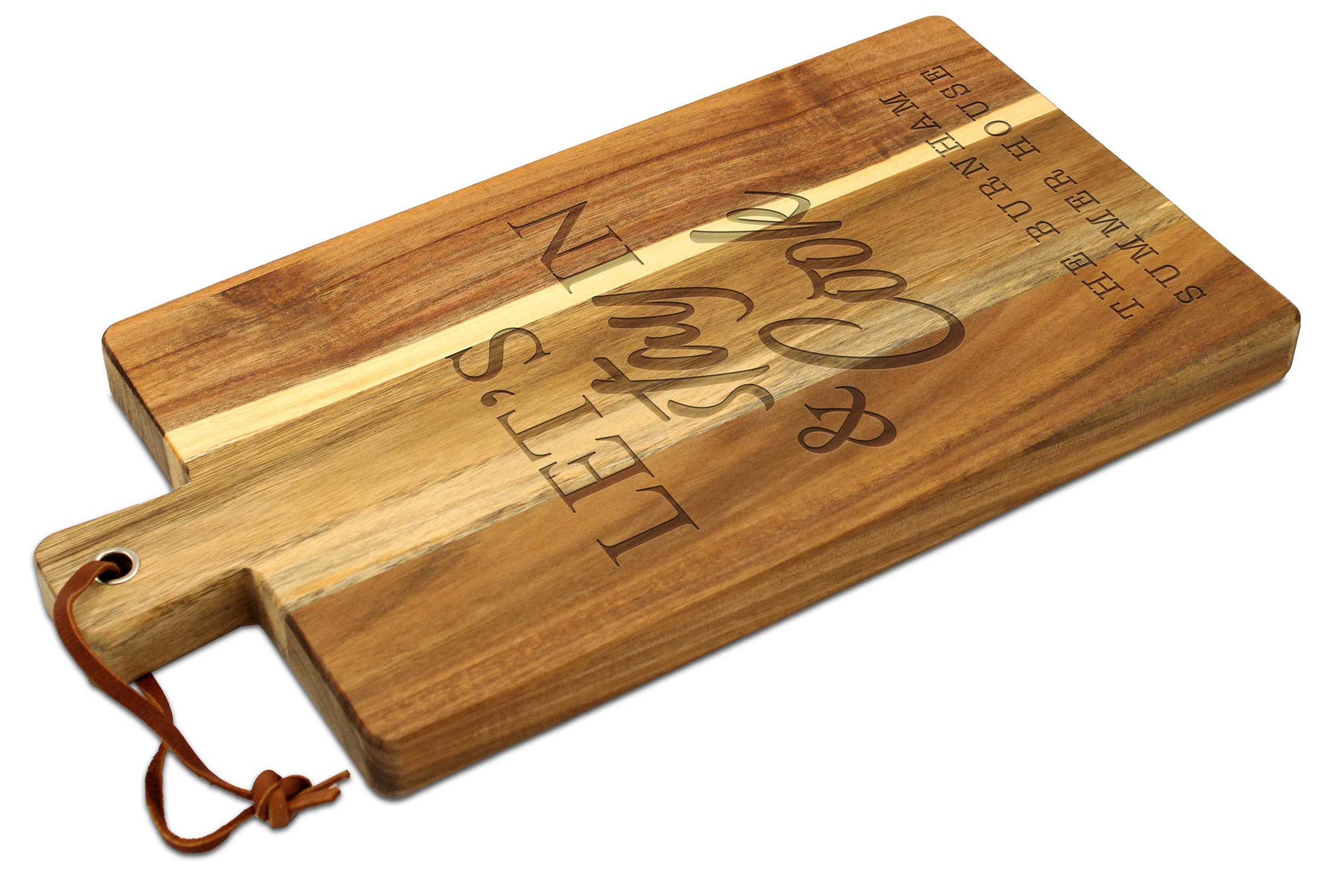 ニックがネーム　デリカ　板 Acacia Wood Laser-engraved Personalized Name Cutting Board
