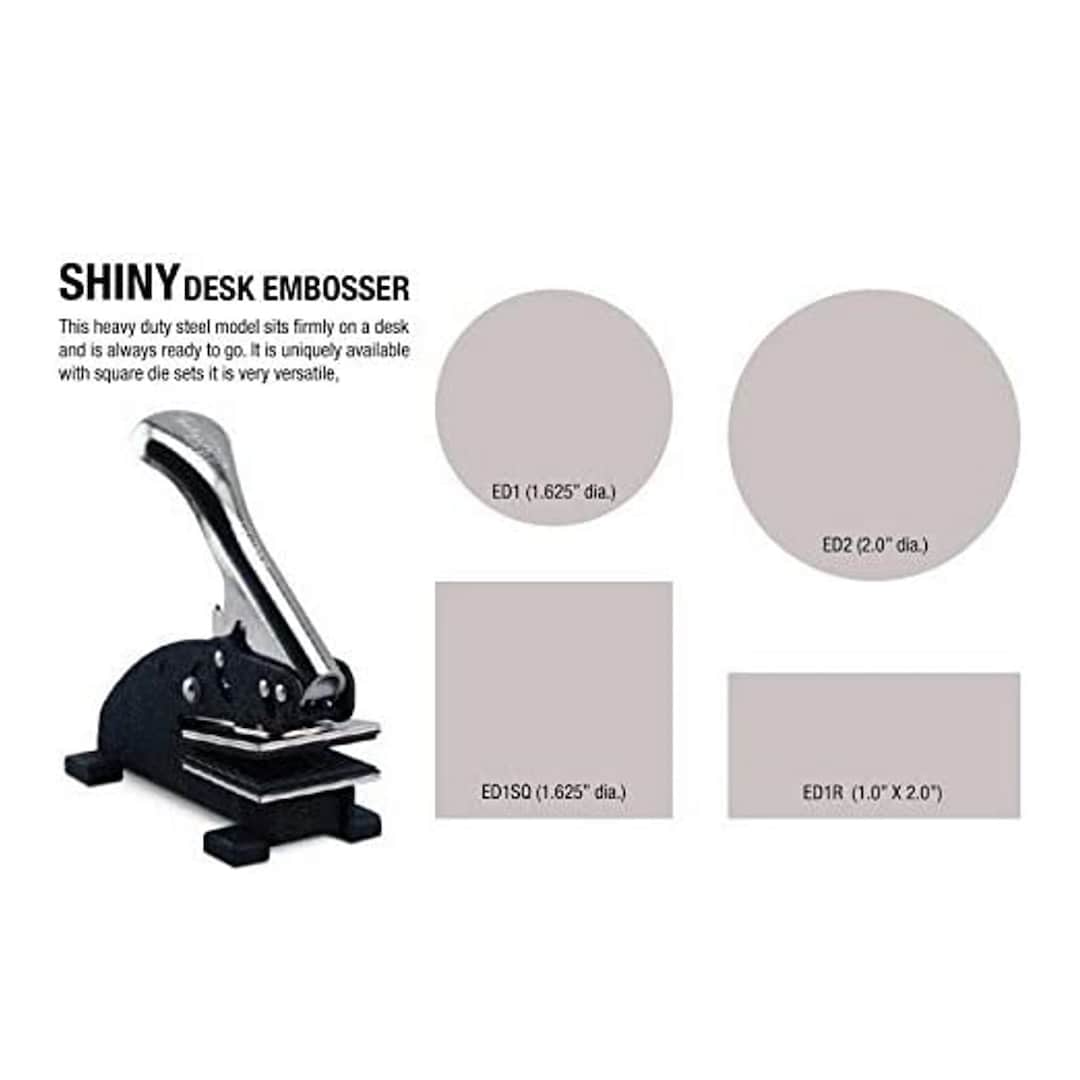 Shiny Custom Logo Desk Embosser Seal Etsy