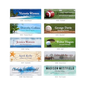 Personalized Office Desk Name Plate Acrylic Glass