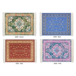 Oriental Rug Style Fringe-Trim Mouse Pad