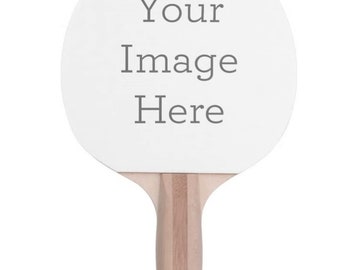 Raquette de ping-pong Infusion personnalisée avec photo ou logo, personnalisation de qualité supérieure avec impression directe 5 plis sur une raquette de tennis de table