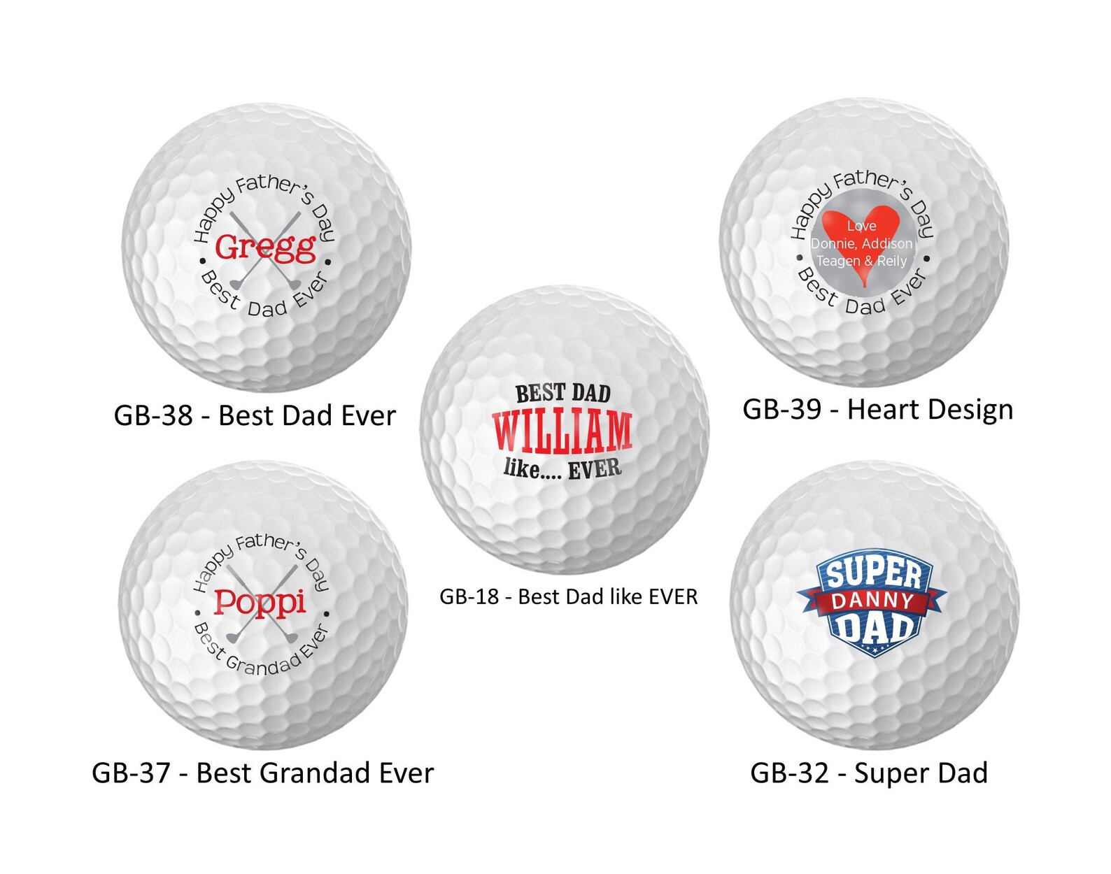 Personalized Name & Initial Golf Balls Customize the Name Etsy