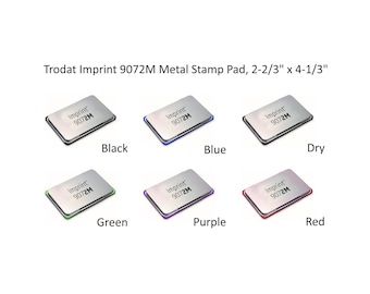 Trodat Imprint 9072M Metal Stamp Pad, 2-2/3" x 4-1/3"