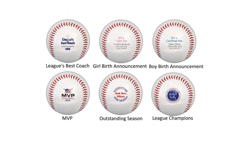Custom Baseballs, Official Size Personalized Baseballs - Choose From 15 ...