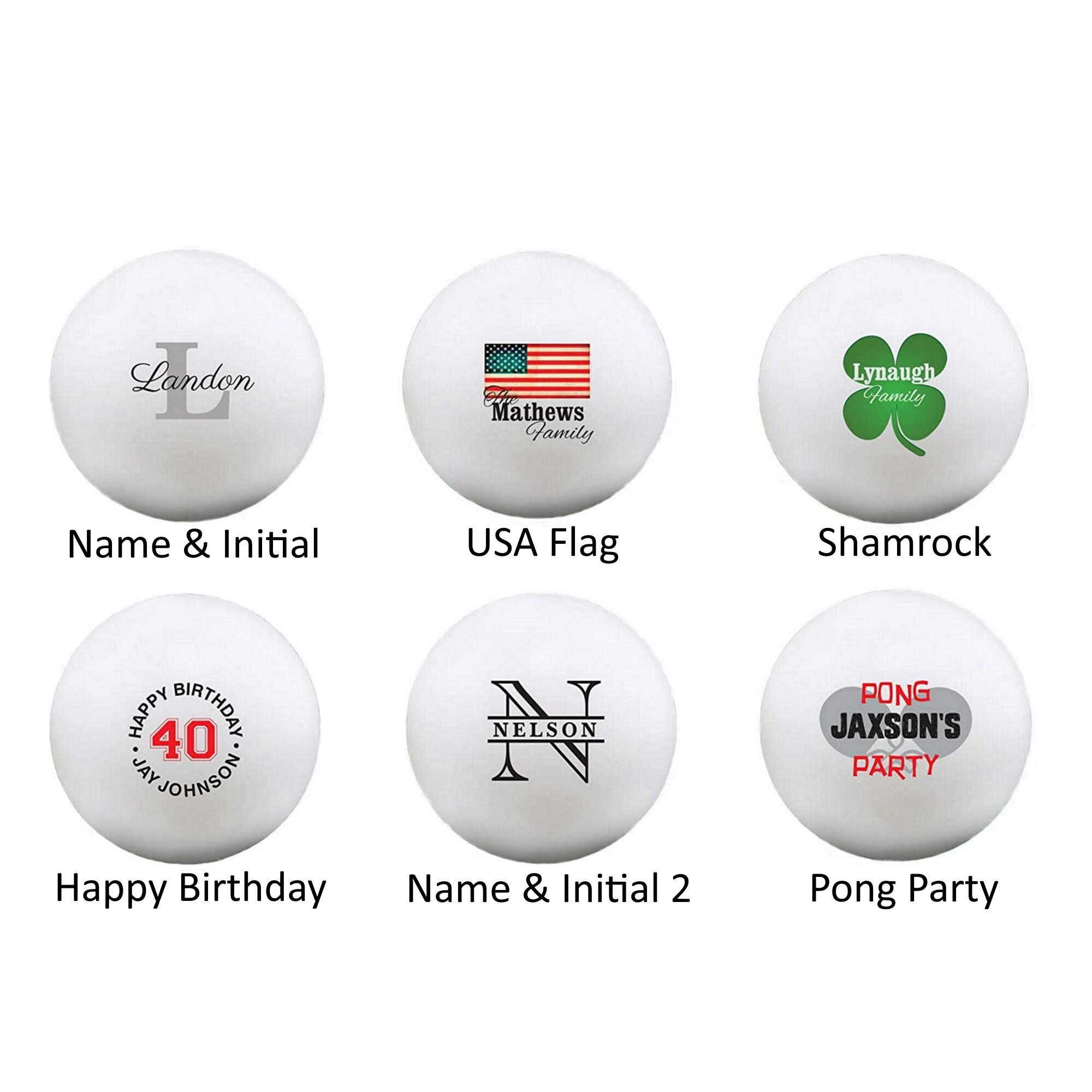 Custom Pong Balls 