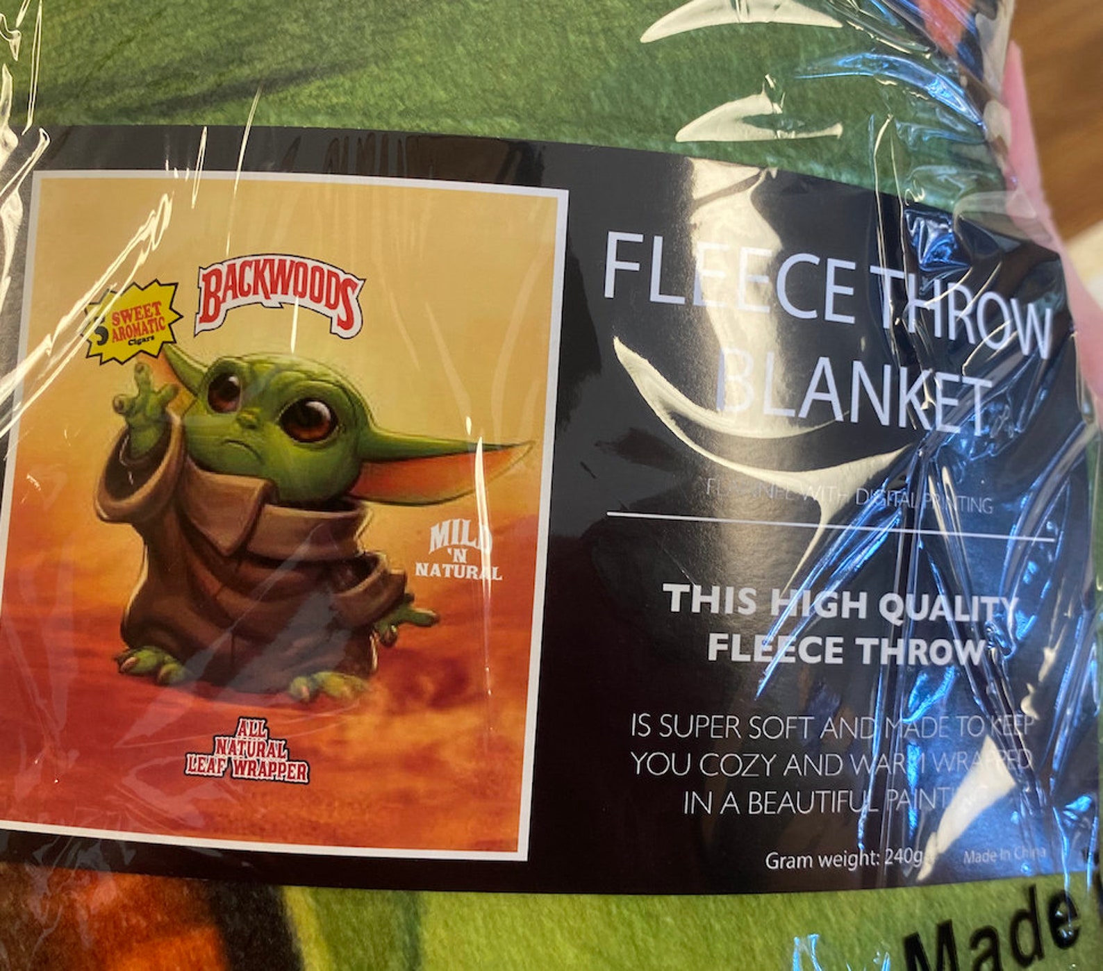 Baby Yoda Fleece Blanket Etsy