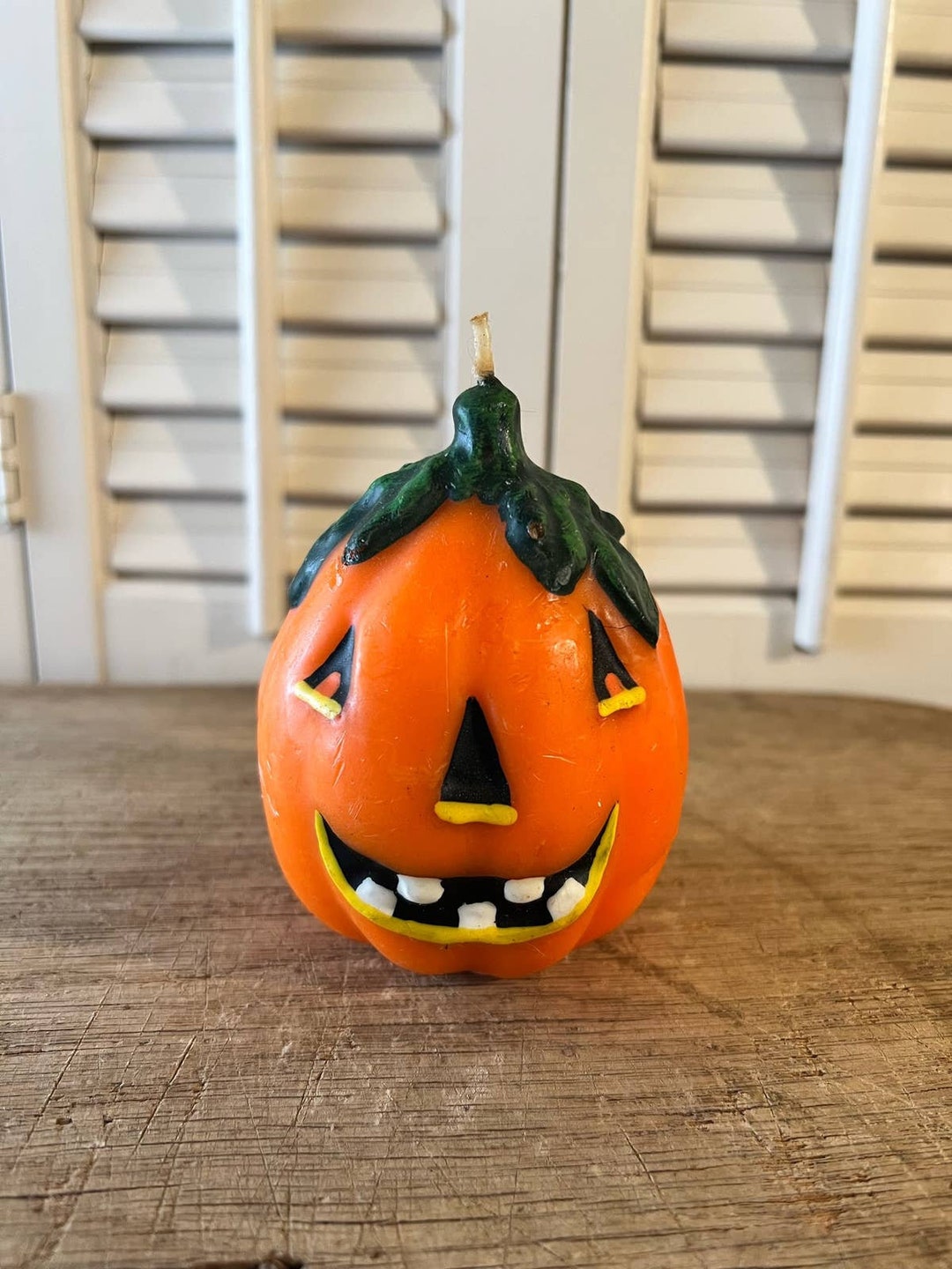 Vintage Jack O Lantern Candle/ Vintage Halloween Decor - Etsy