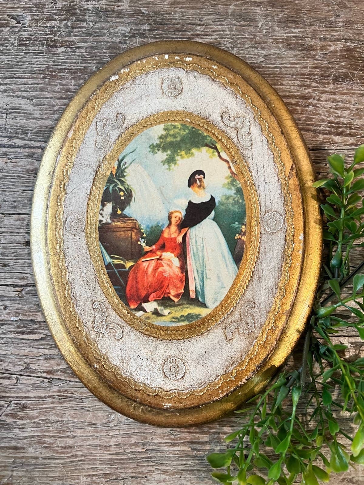 Vintage Florentine Wood Wall Plaque - Etsy