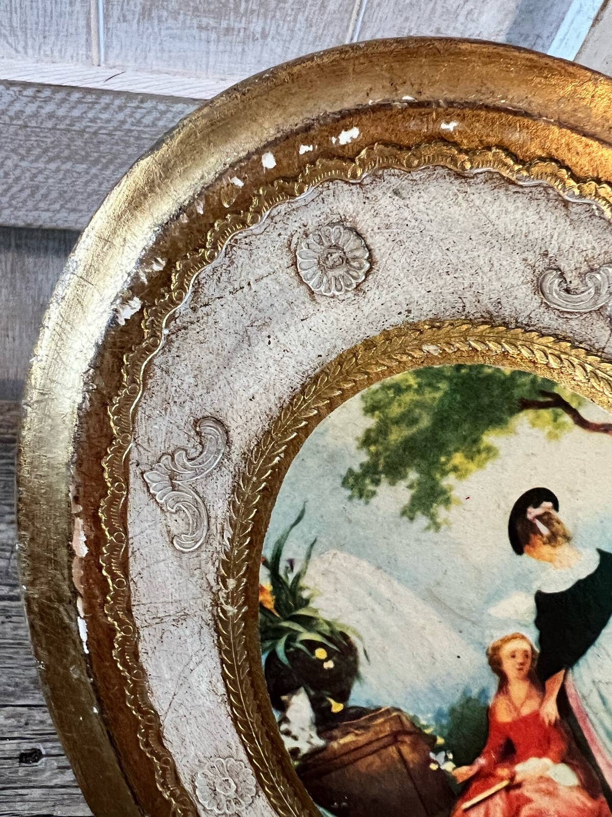 Vintage Florentine Wood Wall Plaque - Etsy