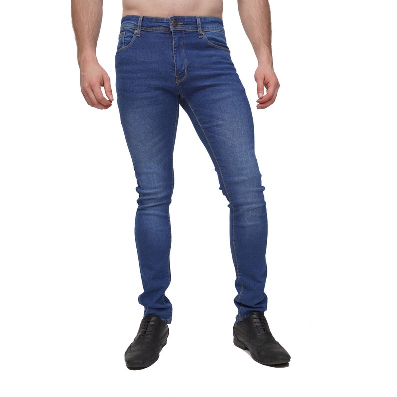 Mens Skinny Fit Jeans Stretchable Skinny mens Jeans skinny image 2