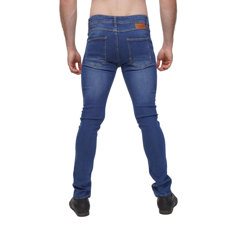 Mens Skinny Fit Jeans Stretchable Skinny mens Jeans skinny image 3