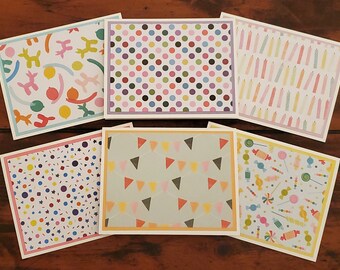 6-Pack of Celebration Cards ~ Birthday Cards ~ Blank Cards (Envelopes Included)