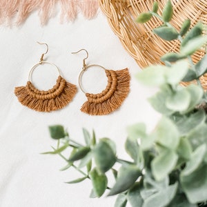Circle Macrame Earring
