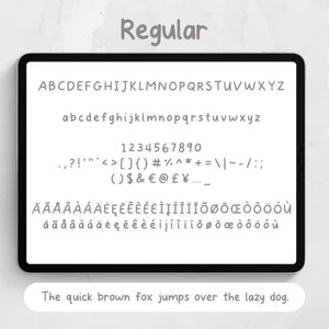 Pen and Plan Handwriting Font Family for Digital Note Taking, Cute ...