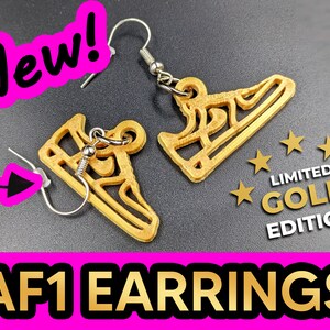 Nike swoosh earrings gold hot sale