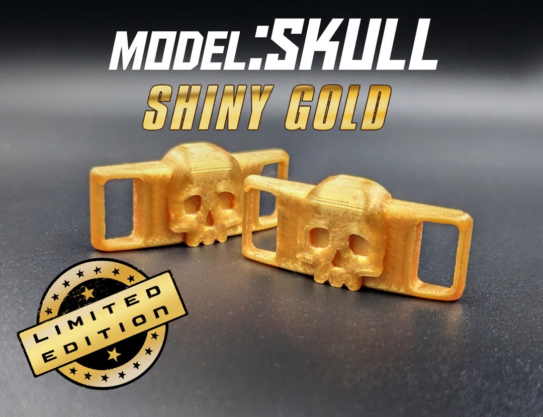 GOLD SKULL Shoelace Charm Lace Replacement Locks Pins Custom Sneaker Af1 Jewelry Decoration