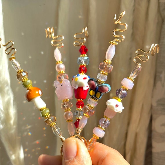 beaded cigarette holder Beaded Smoke Ring Cigarette Holder | Whimsical Charm Accessory