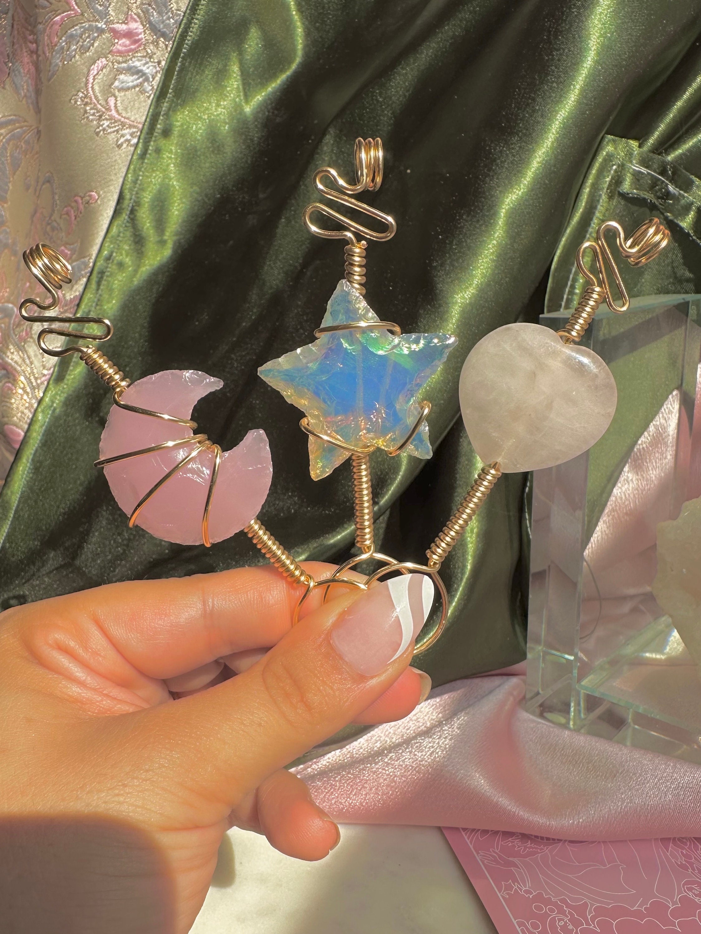 Crystal Roach Clips  Ethereal Dreamers Nest