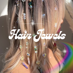 Crystal Hair Jewelry Accessories | Hair chains | Fashion hairstyles | Festival Hair | Special Occasion Christmas gift | gift for her