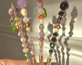 Mushroom Crystal Multi Use Clip: Bracelet Helper, ATM Card Grabber