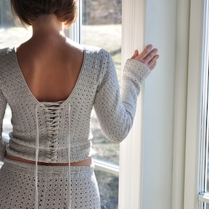 PDF file for crochet pattern (english), Gunilla top