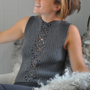 PDF file for crochet pattern (english), Caroline top