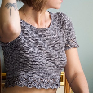 PDF file for crochet pattern (english), Lydia top