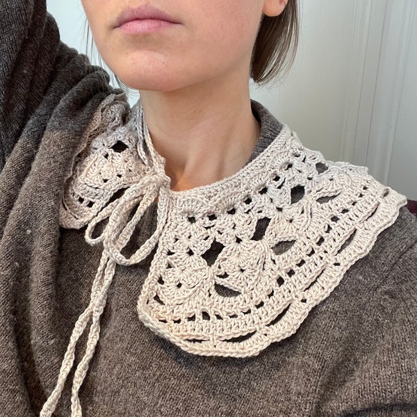 PDF file for crochet pattern (english), Edite collar