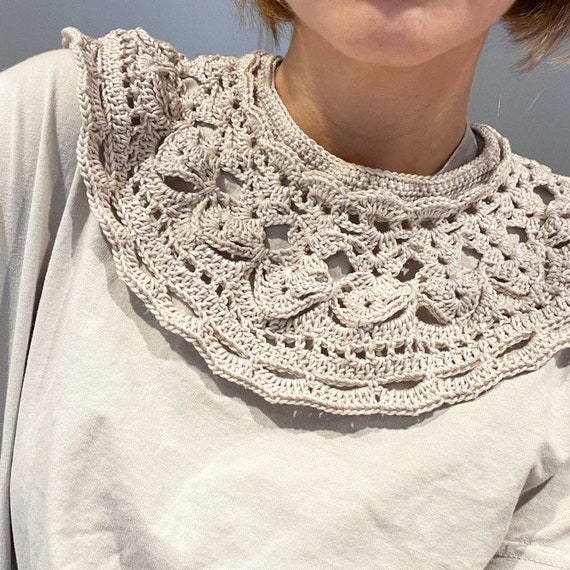 PDF File for Crochet Pattern (english), Edite Collar - Etsy