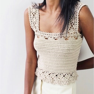 PDF file for crochet pattern (english), Vida top