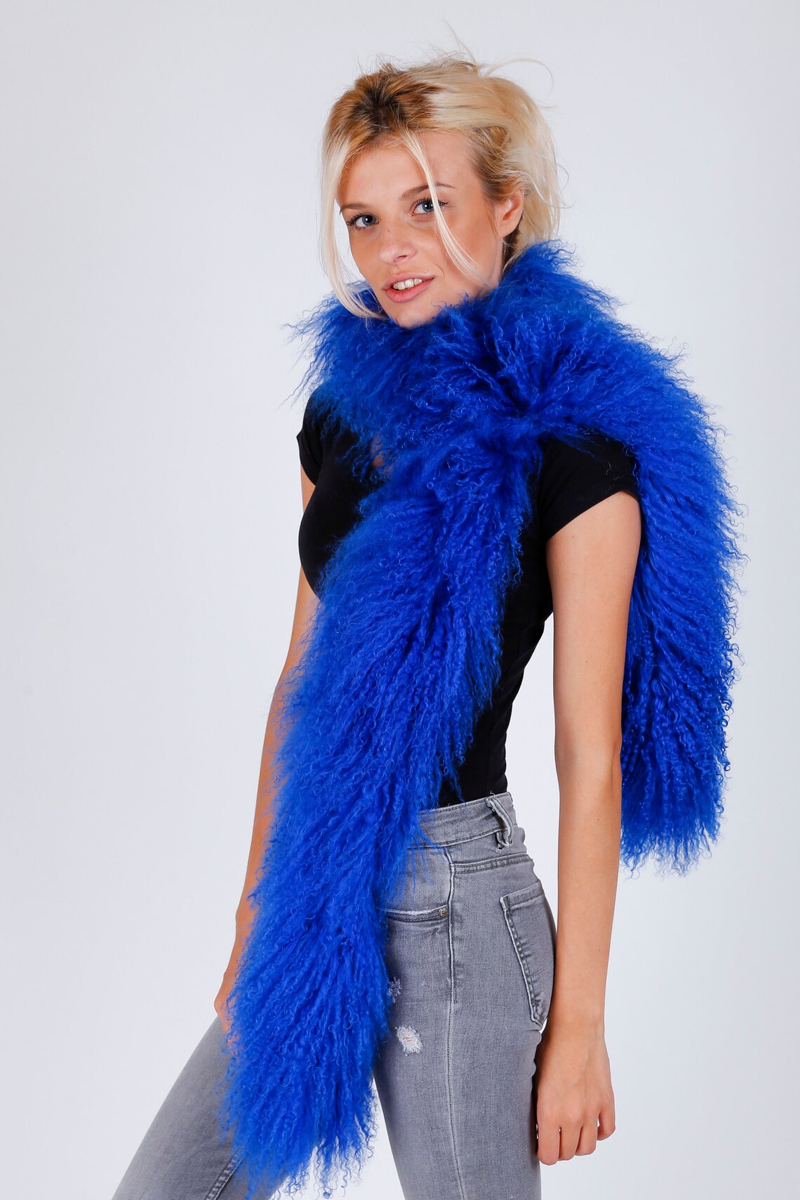 Mongolian fur scarves. Mongolian fur scarf. Etsy