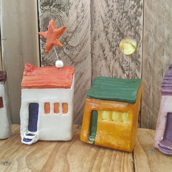 Little Clay Houses |House warming decoration | Personalised Gift | Christmas Gift idea | Gift idea