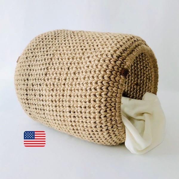 Crochet Cat Bed Pattern - Crochet Pet Cave Pattern - Easy Crochet Pattern - In English - Pdf Files