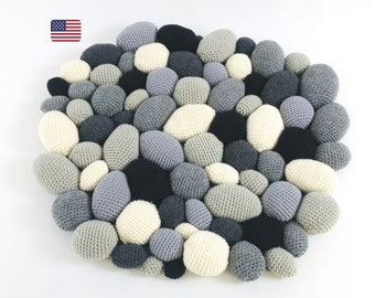 Patrón Alfombra de Ganchillo -Decoración del hogar a crochet - Retales de lana a crochet - Patrón de crochet fácil - Ganchillo principiante - Archivos Pdf - en inglés