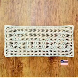 Filet Crochet Pattern - Crochet Doily Pattern - crochet pattern - easy crochet - crochet for beginners- Pdf Files - In english