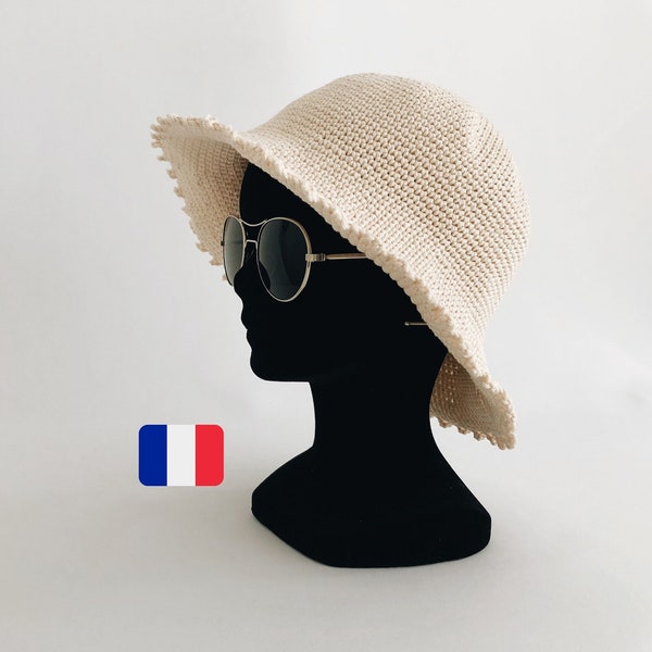 Chapeau au Crochet Femme - Tuto Crochet facile - Pour débutants - Fichier Pdf - En français