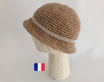 Cloche Hat Tutorial - Jute Yarn Bob Pattern - Easy Crochet Pattern - Pdf File - Women's Size